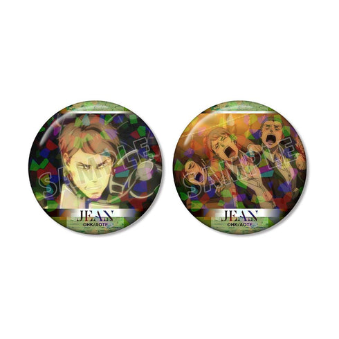 『進撃の巨人』ジャン 場面写ホログラム缶バッジ2個セット